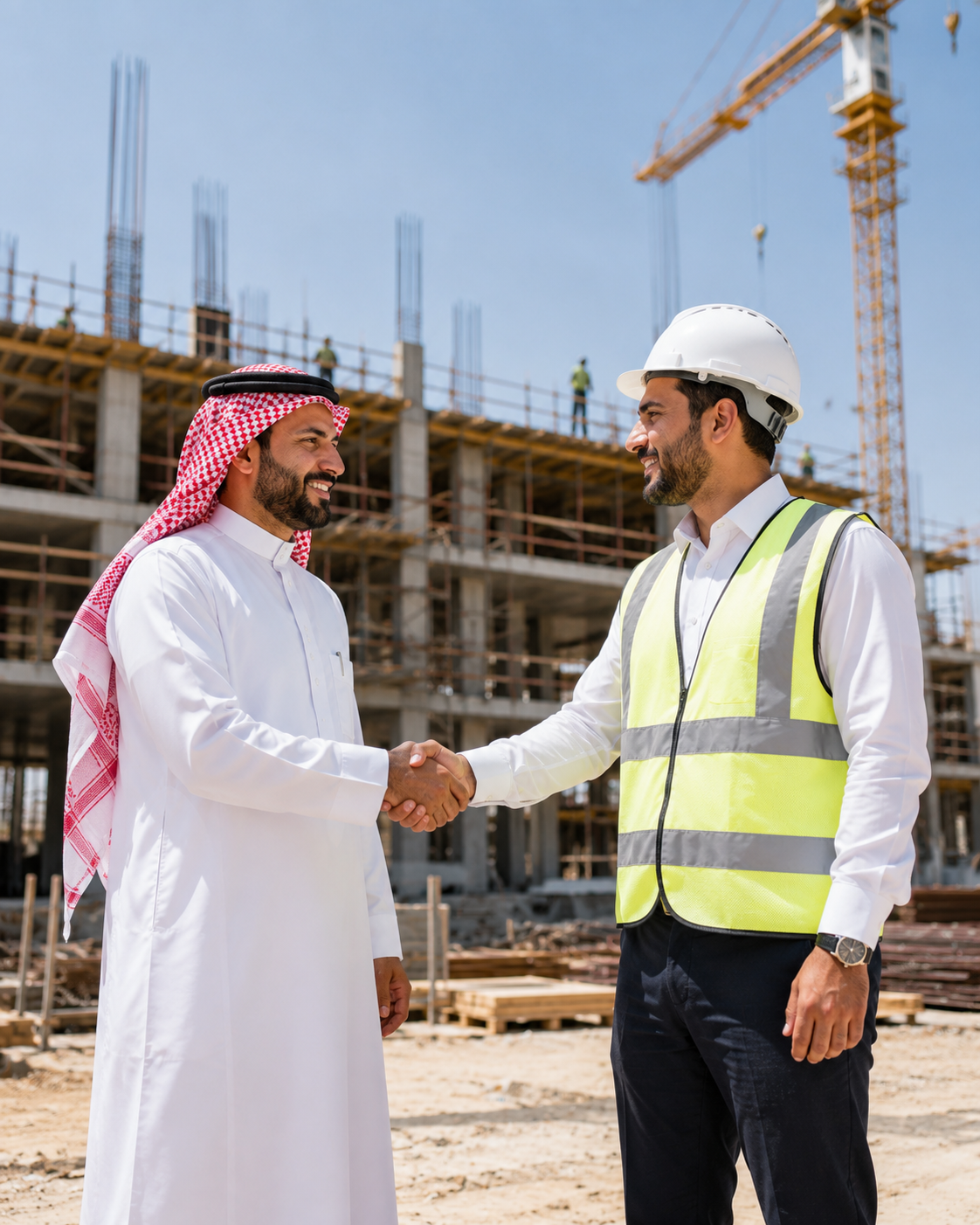 Construction contracting teamwork